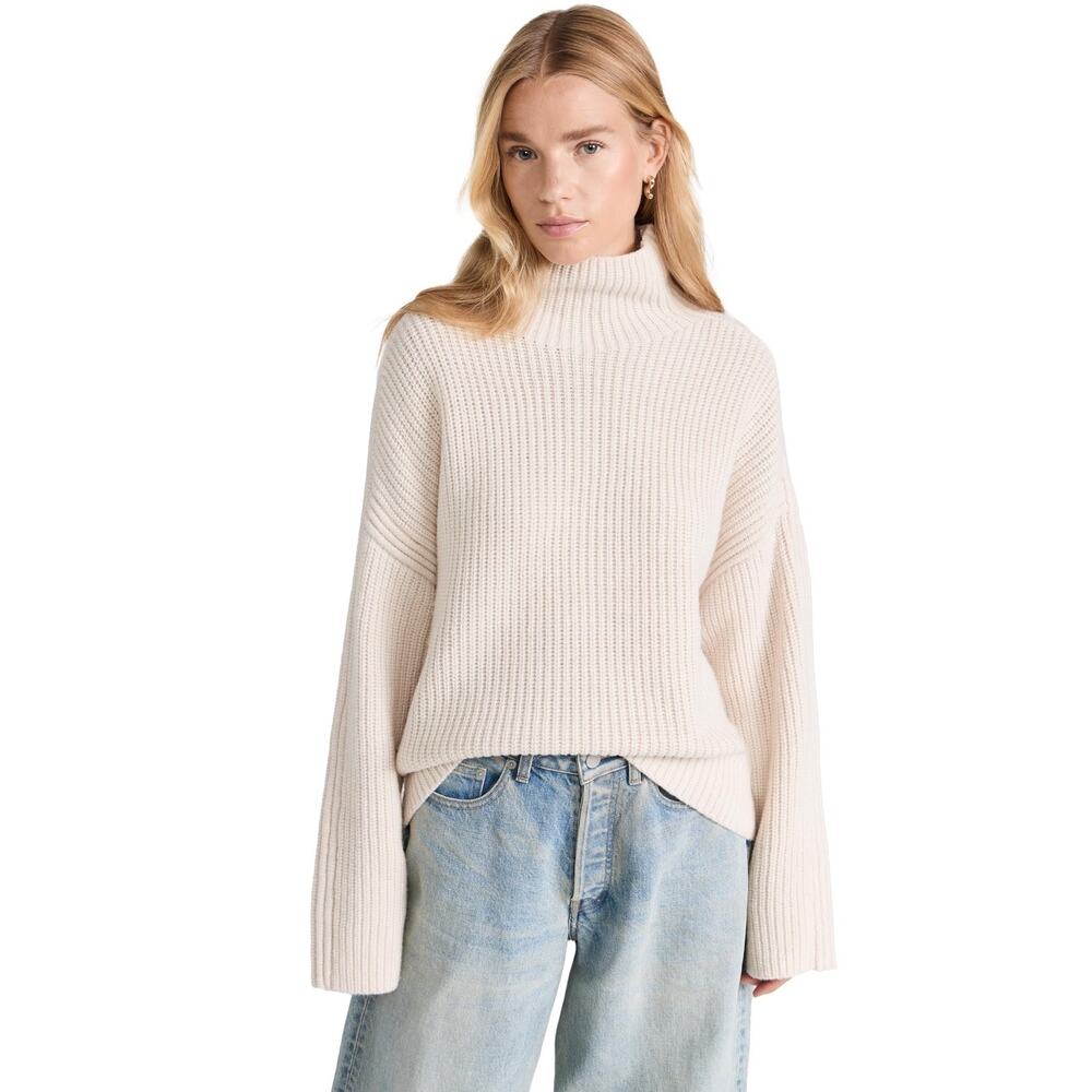 rag & bone Women's Connie Long Sleeve, Oatmeal, Off White, S 11759